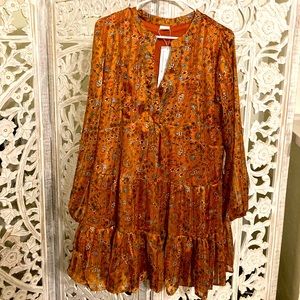 Silk and Salt Womens paisley dress